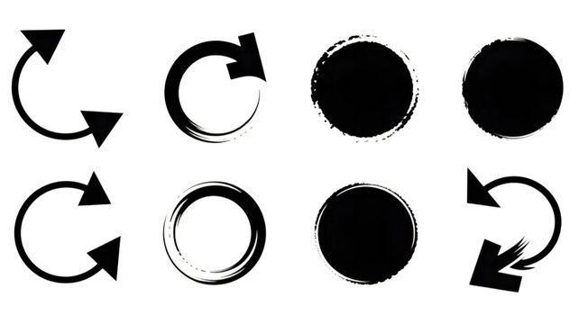 Abstract circular light trails on black background