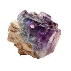 Fototapeta premium Raw fluorite png fluorite crystal png calcite stone png mineral specimen png gemstone rock png raw mineral png crystal rock png fluorite rock png transparent background image