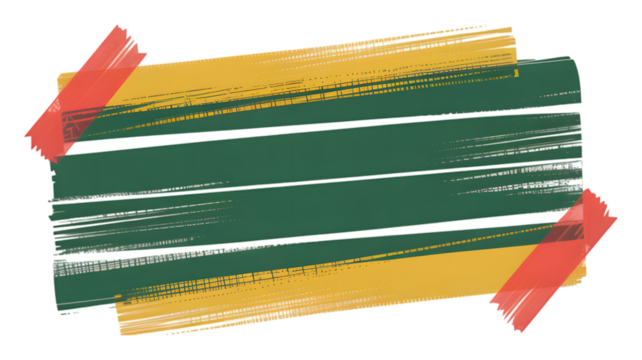 Abstract textured brush strokes with diagonal lines and colorful accents