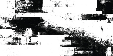 Black and white motion glitch overlay with a distressed texture sesign element for brochure, social media, posters, flyers.
