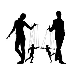 Silhouette of man and woman relationship goals.