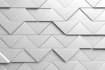 Geometric triangle pattern with 3d depth for modern design concepts. 3d render