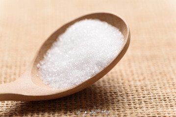 Refined white sugar is made from naturally sweet sugarcane for cooking food and beverages