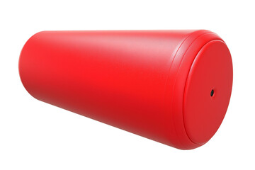 Buy red foam roller for muscle recovery and deep tissue massage therapy on transparent background
