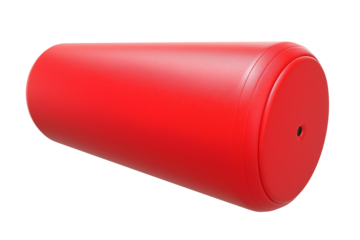 Buy red foam roller for muscle recovery and deep tissue massage therapy on transparent background