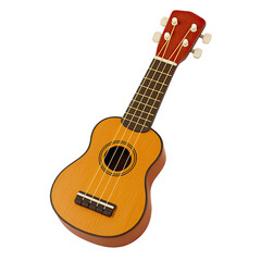 Obraz premium Colorful ukulele on a white background
