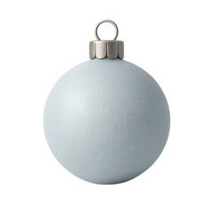 Elegant blue Christmas ornament for festive decor.