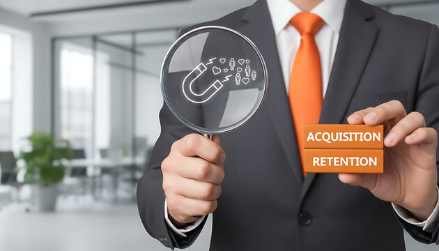 Customer acquisition and retention business marketing concept. Incentive and welfare program. Retain clients