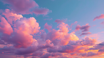 Dramatic sunset clouds over serene landscape nature photography colorful sky tranquil environment aerial view