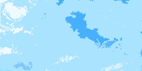 Abstract minimalist background with irregular shapes in various shades of blue and white