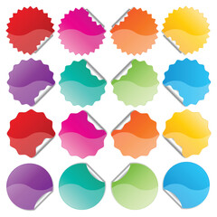 colorful seal stickers