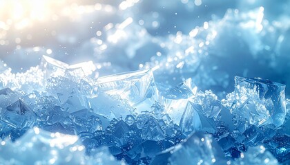 Cold Fantasy Light Landscape
