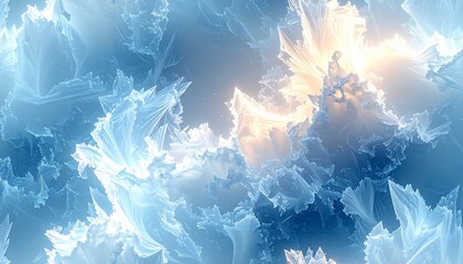 Abstract Frozen Dream Illustration
