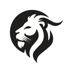 King Lion Head Logo Vector