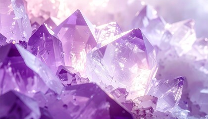 Purple Quartz Mineral Macro
