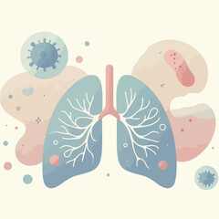 pneumonia day vector