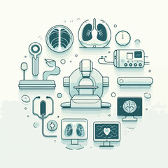 simple radiology vector