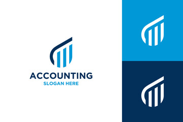 Accounting logo designs vector Illustration