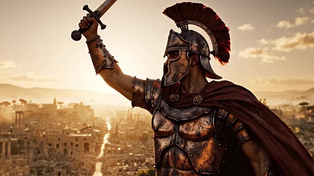 The Conqueror's Gaze: An Epic Cinematic View of Victory
