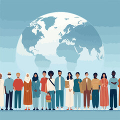 International Migrants Vector