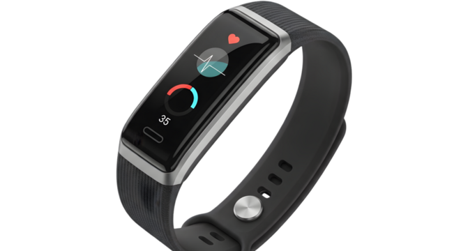 Fitness Tracker Smart Band with Heart Rate Monitor and Color Display for Health Monitoring