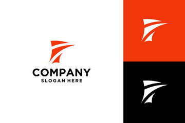 illustration vector graphic design. minimalist logo combination pictogram and monogram logo letter F