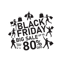 Black Friday Up to 80% Off Silhouette Design.
