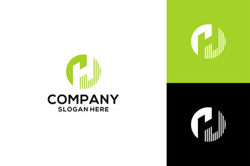 letter h logo designs vector