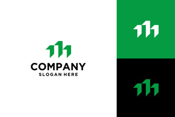 logo triple Arrow M abstract