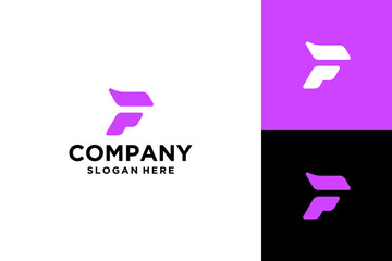 letter f logo design vector