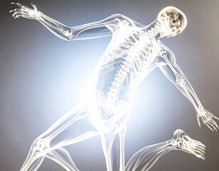 a dancing skeleton