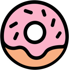 Donut Icon: Sweet Dessert Illustration