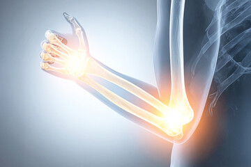 x-ray view of an arm.