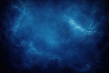 Fototapeta premium Abstract blue textured background with cloudy and smoky patterns evoking a mysterious and deep atmosphere