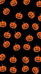 Pumpkin doodle jackolanterns perfect for halloween pattern designs, invitations, social media posts, and seasonal decorations. Festive and spooky.