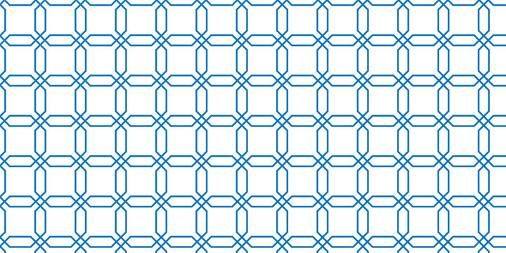 simple blue outline octagon pattern for banner poster background.
