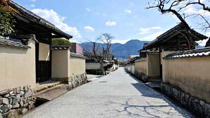 備中松山城下の武家屋敷群
