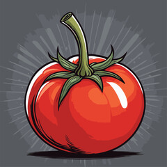 fresh tomato vector