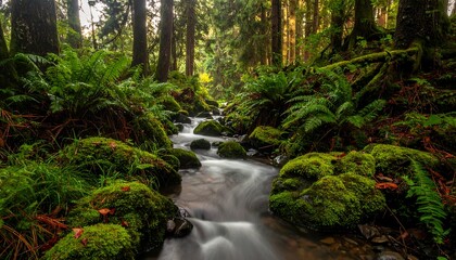 Tranquil forest stream