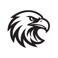 eagle head vector illustration icon design