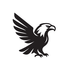 eagle symbol vector illustration of flying bird design