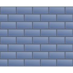 Seamless Blue Brick Wall Texture Pattern with Subtle Glossy Finish and Realistic Depth for Architectural Design and Construction Visuals