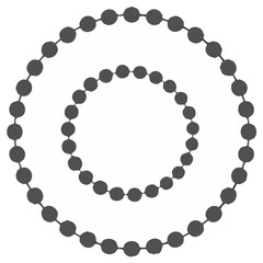 Obraz premium Abstract spiral design with interconnected circles, gray on white background.