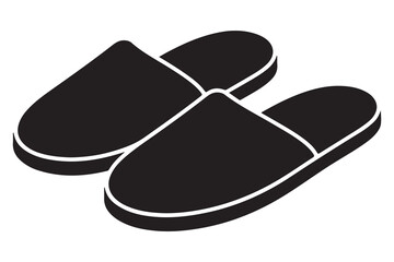 Flip flops vector  minimalist slipper silhouette
