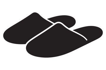 Flip flops vector  minimalist slipper silhouette
