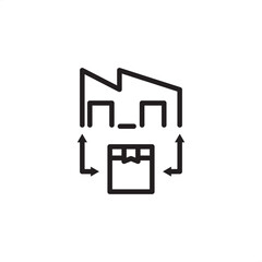 Remanufacturing icon symbolizing restoration and material renewal, representing modern circular economy processes, specialized industrial disassembly, and refurbishment and quality control systems.