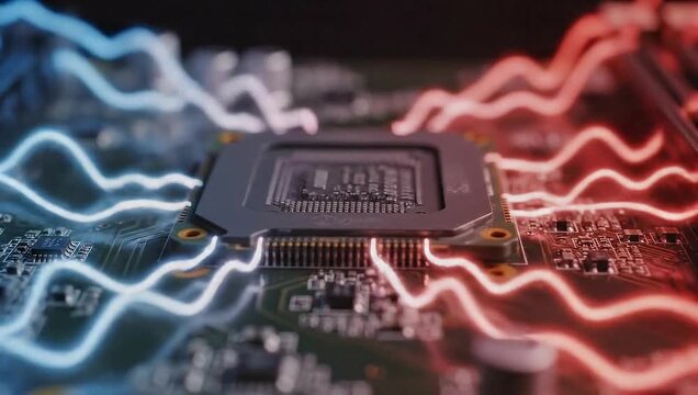 Microchip with Electric Energy Arcs
