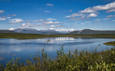 Obraz premium Lake on the Denali Highway