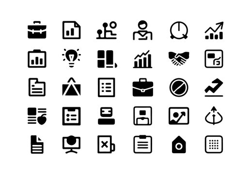 Business And Corporate Icon Set Design