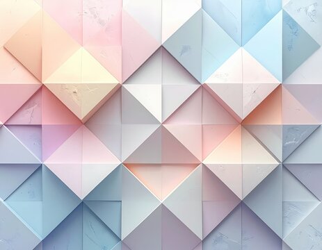 Pastel Geometric Abstract Background Triangle Pattern Texture